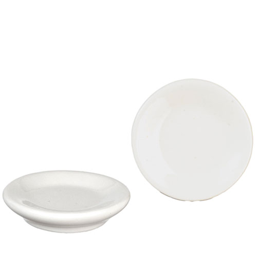 Round Ceramic Plate/White